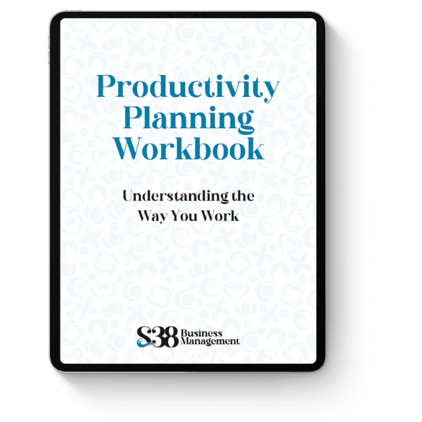 Image of the cover of the Productivity Planning Workbook.